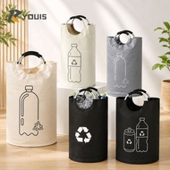 YOUIS Empty Bottle Storage Basket, 82L Folding Wastewater Bottle Collector Bag,  With Aluminum Handl