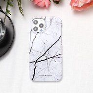 iPhone / Samsung 經典白色雲石 半包硬殼 手機殼【客製】