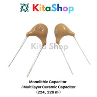 Monolithic Capacitor / Multilayer Ceramic Capacitor (224 , 220 nF)