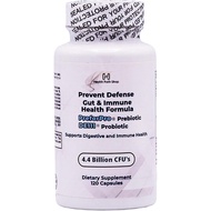 Gut & Immune Health Formula – Probiotic & Prebiotic with PreforPro® & DE111® – 120 Capsules