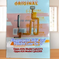 TOMBOL Fingerprint Fingerprint External Button On Of Oppo A54s Oppo A16