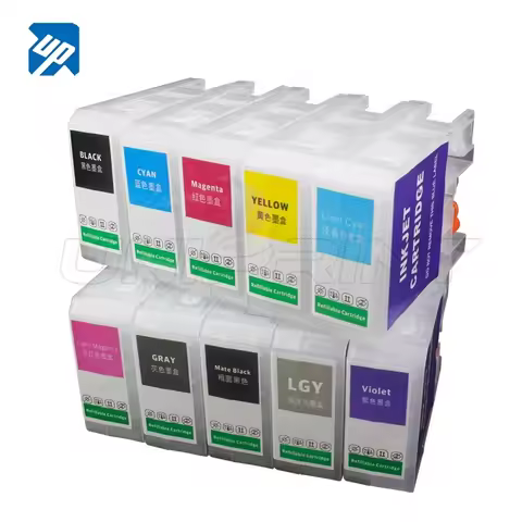 60ML 10 Colors Empty Refillable Ink Cartridge For Epson Surecolor P700 P704 P708 P900 P908 P903 P904