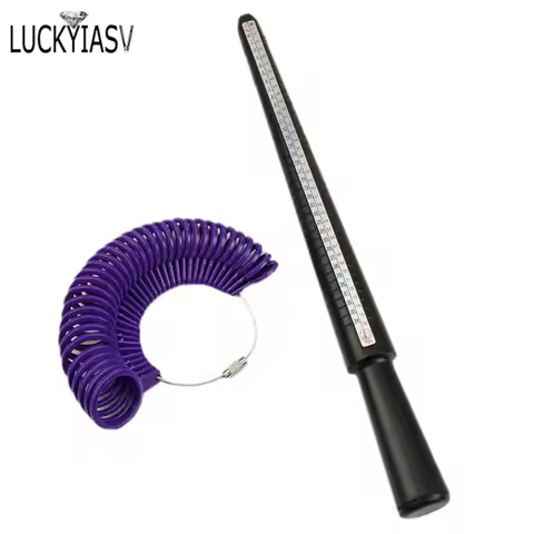 Jewellery Tools Ring Size Mandrel Stick Finger Gauge Ring Sizer Measuring Jewelry Tool Set Ring Size