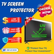 UV screen protector for smart tv android tv 4k tv 43 50 55 60 58 60 65 70 mega skyworth samsung lg d
