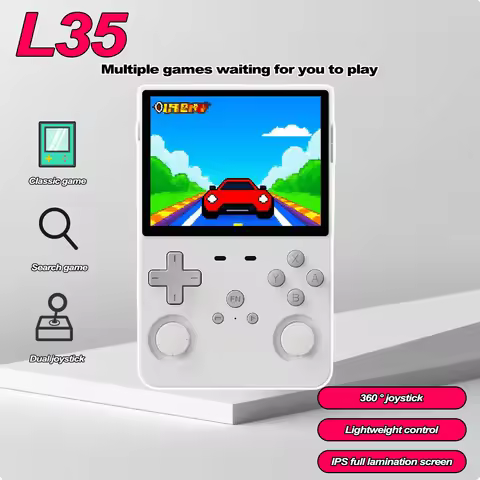 64G Open Source Retro L35 Handheld Built in 10000 games 3.5-inch display screen Portable IPS Screen 