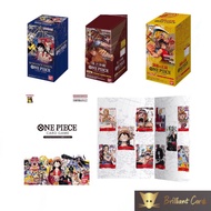 Bandai One Piece 25th Anniversary Premium Card Collection Memorial Booklet / Paramount War OP-02 / OP-04 Booster Box