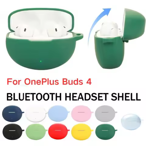 Silicone Earphone Protective Case For OnePlus Buds 4 Dustproof Waterproof Washable Silicone Housing 