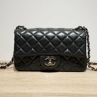 CHANEL CF口蓋包大Mini20黑色肩背包