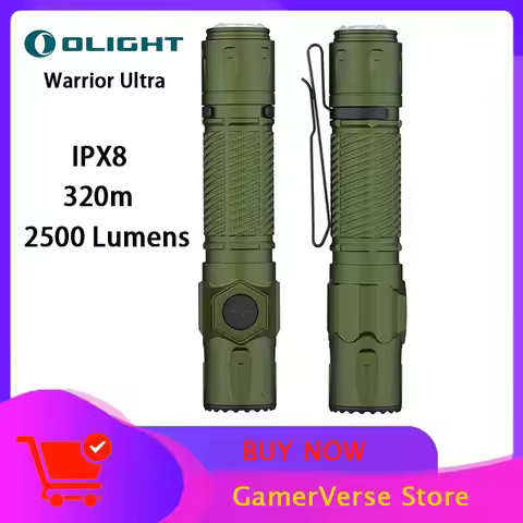 Olight Warrior Ultra Portable Magnetic charging Flashlight 2500 Lumens Beam distance 320M Built-in b
