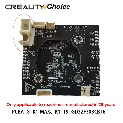 Creality PCBA_G_K1-MAX/K1_T9_GD32F303CBT6 NOZZLE-C-V13 Adapter Board Only applicable to machines pro
