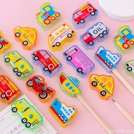 【HOT】Transport Pencil Sharpener Vehicle Kids Student Pengasah Pensel Goodies Gift Children Fire Engine Police Car