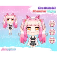 Ready to Shine with Chibi Character VTuber Live2D Awaits You, Complete VTuber Chibi Package, 3D Virt