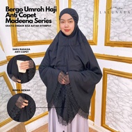 Hijab Jilbab Muslim Bergo Jumbo Umroh Haji Anti Copet by Lalunata
