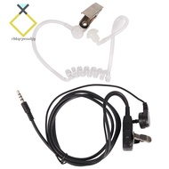 Surveillance Security Clear Coiled Acoustic Air Tube Earpiece PTT for  Samsung Huawei HTC LG Sony Mobile Phone