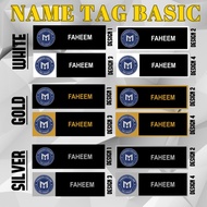 Name Tag Custom SEKOLAH | SBP | MRSM | PRS  | MAGNET & PIN