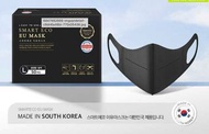 100個Smart Eco EU Mask 韓國製三層防護成人口罩 黑色/白色 順豐到付