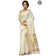 [PRE-ORDER] SAREE - Traditional Kerala Silk Saree Gold Border