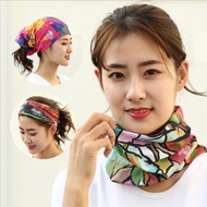 [A Motion] ผู้ชายผู้หญิงผ้าโพกหัว OutdoorBandanas ผู้ชายขี่จักรยานเดินป่าผ้าพันคอคอสนับแข้ง