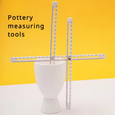 Ceramic Measurement Kit Multifunctional Depth Thickness Calibers Measurer Ruler DIY Pottery Handicra