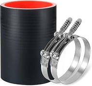 ZIQUN Straight Silicone Hose Coupler, Turbo Intercooler Boots Clamps, Intercooler Hose Compatible wi