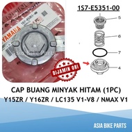 Yamaha Original Y15ZR Y16ZR / LC135 V1-V8 Drain Plug Cap Buang Minyak Hitam - 1S7-E5351-00 / 93210-34801 / 93210-34804
