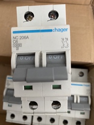 MCB 2P 6A 10kA Type C - NC206A