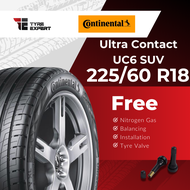 CONTINENTAL Ultra Contact UC6 SUV (With Installation) 225/60R18 225/55R19