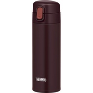 Thermos FJM-350 BW Vacuum Insulated Straw Bottle, 11.8 fl oz (350 ml), Brown, For Cold RetentionHigh