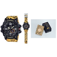 Casio GG-1000WLP-1A G-Shock MUDMASTER Limited Edition Yellow Leopard Sporty Strap Design Original Wa