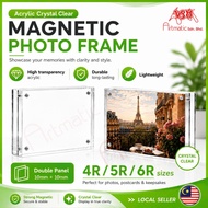 Acrylic Crystal Clear 4R 5R 6R Magnetic Frame Photo Double Panel (10mm + 10mm)