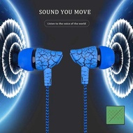 Earphone Durable Braided Wire Cable Headphone With Microphone For Iphone Xiaomi HTC Ear Buds