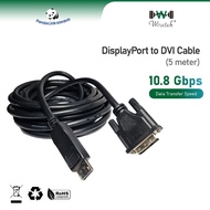 WIRETEK DisplayPort(DP) to DVI Cable (5m)
