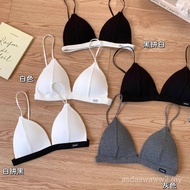 y French Triangle Cup Underwear Women Comfortable Wireless Bra X48J