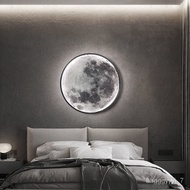 LP-6 WK🥕Moon Wall Lamp Creative Bedside Lamp Simple Modern Living Room Background Wall DecorationledNordic Bedroom Wall