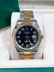 👑[現貨]🔥🔥Rolex Datejust 勞力士日誌型系列 116333 黑面数字 41mm錶徑 18k間黃金 自動機械 單表 rolex/rolex submariner/rolex dayton
