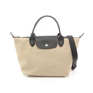 【二手】瓏騖 Le Pliage Energy S 兩用托特包 L1512HSR299 黏土色帆布皮革 Le Pliage Energy STOP