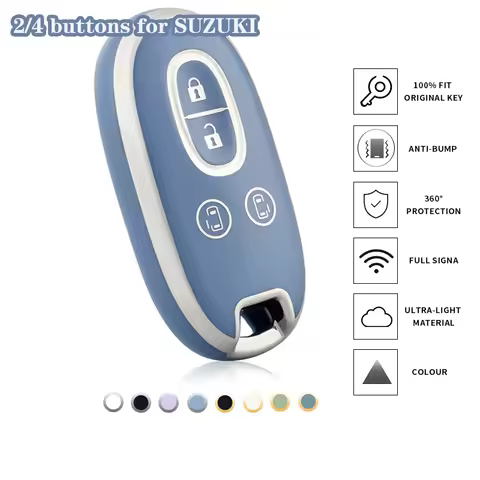 TPU Car Remote Key Case Cover Shell For Suzuki Wagon R Every Hustler Palette Solio Alto Lapin Spacia