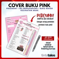 Plastic Cover Pembalut Buku Pink Pregnant / Ibu Mengandung & Buku Latihan Sekolah A5 saiz Plastic Co