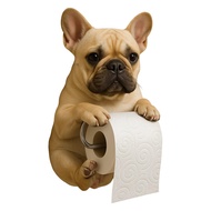 Dog Toilet Paper Holder Wall Mount Resin Shark Roll Paper Organizer Bathroom Kitchen Paper Towel Tis