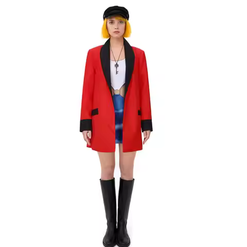 Film Vivian Ward Cosplay Costume For Women Pretty Woman Full Set Red Coat One Piece Dress Hat Key De