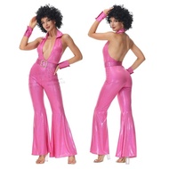 New Halloween Women's Suit Couple Retro70European and American Disco Hippies Ball Performance Adults