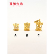 Wan Seng Carousel Charm Series | Authentic 916 Gold Emas Asli 100%