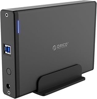 ORICO 3.5 inch Hard Drive Enclosure, USB3.0 to SATA Ⅰ/Ⅱ/Ⅲ External Disk Vertical Aluminum Enclosure Case for HDD/SSD with Power Adapter, Bracket, USB 3.0 Cable[Support 8TB &amp; UASP ]