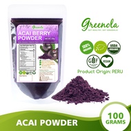 Greenola Organic Freeze Dried Acai Berry Powder 100g