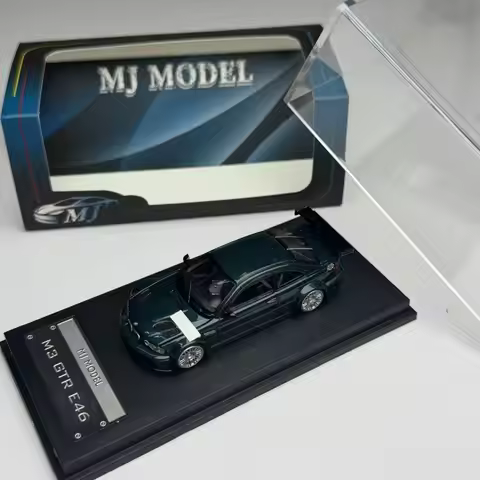 Mj Model 1:64 Bmw M3 Gtr E46 Alloy Car Model Collectible Ornament Dark Green