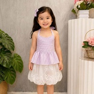 FYANG TERNO LACE SKIRT HALTER FOR GIRL KIDS 2-3 YRS OLD