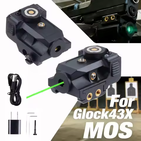 G43x Magnetic Rechargeable Red Laser Sight Compact Pistol Laser for Glock 43x MOS 17 19 19X Taurus 1