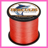 HERCULES PE Line Fishing Line 4-Strand Braided 15 Colors Fishing Line Long Distance PE X4 Line Stron