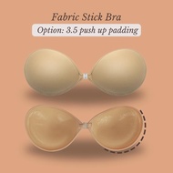 BARE - Fabric 3D Stick on Bra No Push up and 3.5 Push Up Padding options