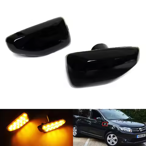 LED Side Marker Turn Signal Light For Dacia Sandero MK2 II Sandero Stepway MK2 II Logan MK2 II Indic